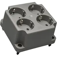 ABB 4-Gang Schuko Socket Afdekking 3640 Gerecycled - 1SPA007130F9260