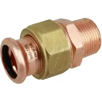Bonfix M-press RK-water 3-delige kop. 1'' x bu. x 22 mm