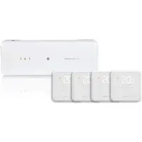Honeywell Home Zoneregelaar HCC100 + 4x Home Thermostaat DT4M Bedraad Wit