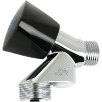 Bonfix Beluchterkraan met zwarte knop