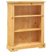 vidaXL Boekenkast grenenhout met 3 planken Corona-stijl 80x29x100 cm