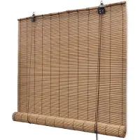 vidaXL Rolgordijn Bamboe 150 x 220 cm bruin online kopen