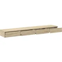 vidaXL Bedlades Sonoma Eik 200 x 36,5 x 16,5 cm Bewerkt hout