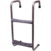 PLASTIMO Stainless Steel Pontoon Ladder Zilver 90 x 485 mm