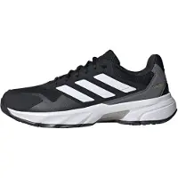 Adidas Sportschoen 'CourtJam Control 3' grijs / zwart / wit