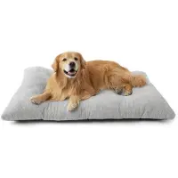 OEM XXL hondenbed, kalmerend hondenmatras, antislip, grijs, 119x74x8 cm, extra groot