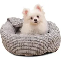 OEM Zacht hondenbed met kap, wasbaar, antislip, geschikt voor kleine honden