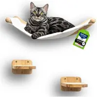 OEM Klimwand voor katten, hout, 3-delig, groot
