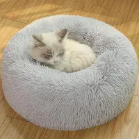 OEM Comfortabel pluche donutbed voor kleine honden en katten, 50 cm