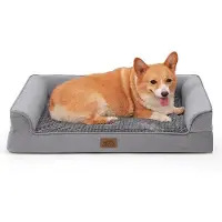 OEM Orthopedisch hondenbed, middelgroot, waterdicht, gemaakt van schuimrubber, met afneembare hoes