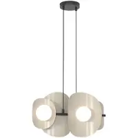 Emibig Hanglamp ELEMENTI, beige, 4xG9x15W, metaal, afmetingen: 120x54x23cm, IP20,