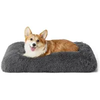 OEM Zacht hondenbed voor grote honden, 74x53x8 cm, wasbaar, antislip, grijs