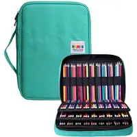 OEM Groene etui met 220 vakken voor pennen en kwasten