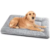 OEM Middelgroot hondenbed, 90x60 cm, grijs, zacht en antislip