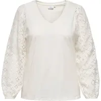 ONLY Careffie Blouse Dames Wit L-50/52