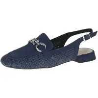 Caprice Ballerina met riempjes blauw