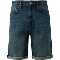 QS denim regular short donkerblauw male | Maat: 33