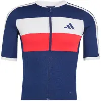 Adidas Functioneel shirt 'TEMPO MERINO CYCLING' donkerblauw / rood / wit