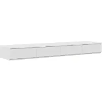 vidaXL Opbergbedframe, wit, 160 cm, houtvezel