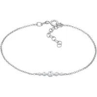 Elli - Elli Armbanden Dames Klassiek Sprankelend Verstelbaar met Zirconia Kristallen in 925 Sterling Zilver Verguld