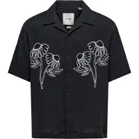 Only & Sons Overhemd 'ONSJACKSON' zwart / wit