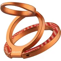 NILLKIN FiberSnap Magnetic Ring Stand - Magnetische Ring Houder Standaard - Compatibel met MagSafe - Aramidevezel - Uitklapbare Kickstand - Oranje