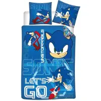 Aymax Sonic beddengoedset, polyester-katoen, deken en kussensloop, 140x200 cm + 65x65 cm