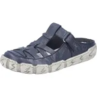 Rieker dames leren muiltjes blauw