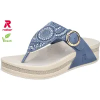 Rieker V1465 Teenslippers | Maat 41 Dames Blauw
