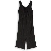 Tom Tailor DENIM Jumpsuit zwart / wit