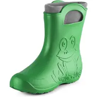 Ladeheid LA-CA-FrogWoWinter Dames Regenlaarzen - Rubber - met Binnenschoen - EVA - Wasbare Binnenschoen - Smaragdgroen - 40/41