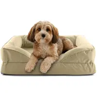 DS Produkte orthopedisch hondenbed voor binnen en buiten | ergonomische hondensofa 70x60 cm – ideaal voor kleine honden | antislipbodem | vulling en hoes wasbaar | waterdichte hondenmand