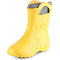 Ladeheid LA-CA-FrogWoWinter Dames Regenlaarzen - Rubber - met Binnenschoen - EVA - Wasbare Binnenschoen - Geel - 38/39