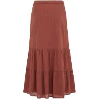 We fashion - Dames maxi rok - Curve - Regular fit - Terra Cotta - Katoen - Plus Size Maat: 46
