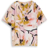 Tom Tailor Blouse mosterd / rosa / rosé / zwart