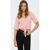 ONLY Shirt 'ONLSummer' rosa / wit