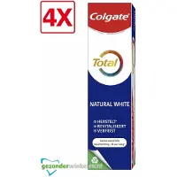 Colgate 4 x - Tandpasta - Total - Natural White - 75ml