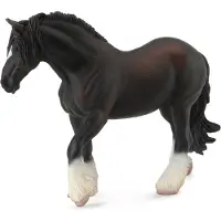 Collecta Paarden: Shire Merrie 17 Cm Zwart