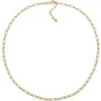 Nenalina - Halsketting - Ketting Dames Schakelketting 925 Sterling Zilver Verguld 38 cm -