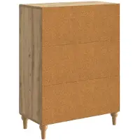 vidaXL Dressoir Artisanaal eiken 66 x 34,5 x 90 cm Bewerkt hout