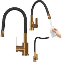 Granitan Keukenkraan Grado Plus - met Flexibele Uitloop en Draaibare Perlator - Rose Goud