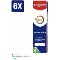 Colgate 6 x - Tandpasta - Total - Natural White - 75ml