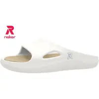 Rieker heren slippers Colton U3350, wit, maat 47 EU