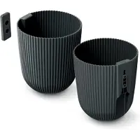 Prosperplast Milly - Muur bloempot - Carbon zwart - 14,6 cm - 2,1 liter