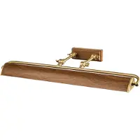 ELSTEAD LED Schilderijverlichting Winchfield | 4X E14 Max 40W | Dimbaar | Aged Brass & Oak Effect