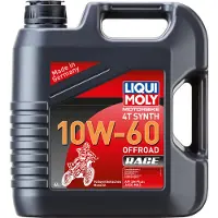 Liqui moly Motorolie 4T Synth Offroad Race, 10W-60, 4 liter. Volledig synthetische motorolie voor motorfietsen