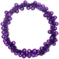 vidaXL Kerstbal Guirlande LED's Lila 186 cm Polystyreen