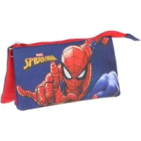 Spiderman Etui - Pennenetui voor Kind - Rechthoekig - Blauw - Pennenzak