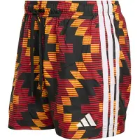 Adidas Boardshorts 'Football-Inspired Graphic Swim Shorts' geel / rood / zwart