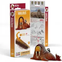 Carletto Deutschland 3D Puzzel - Walrus - Zeedieren - Duurzaam - Verzamel Ze Allemaal - 6 Jaar